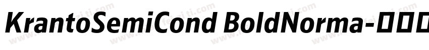 KrantoSemiCond BoldNorma字体转换